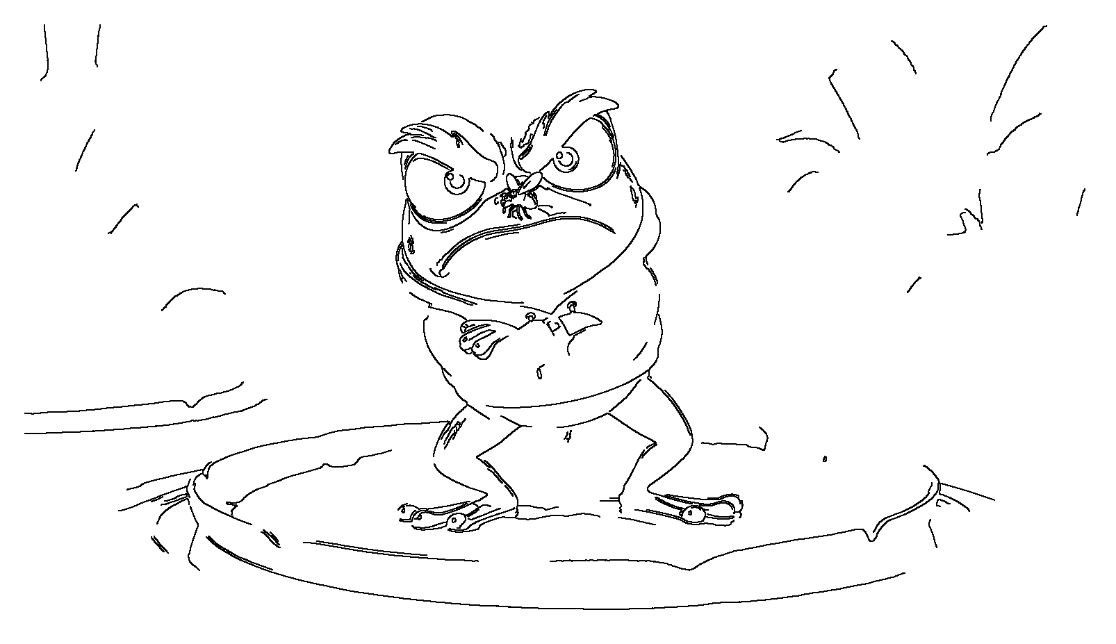 Angry Frog angry pose